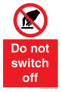 Do not switch off 